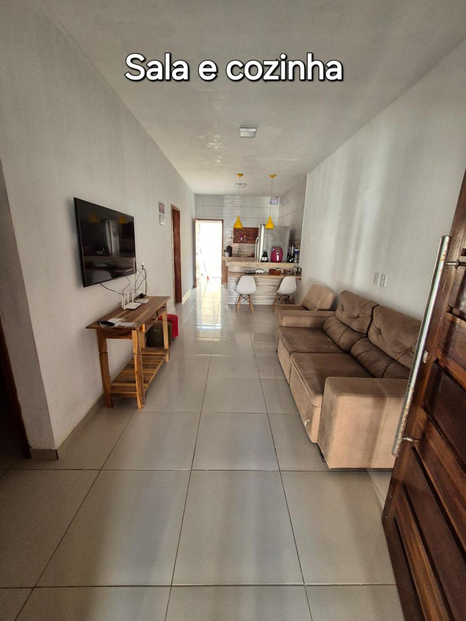 Casa Na Praia Com Vista Para O Mar 路易斯科雷亚 外观 照片